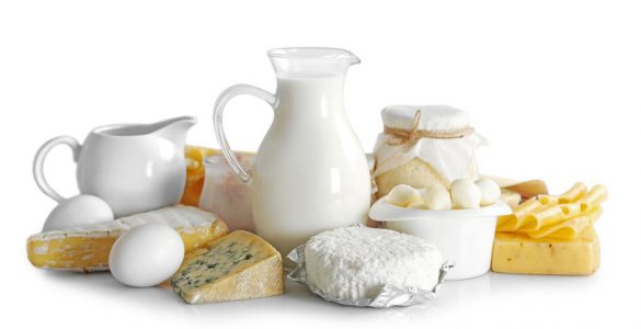 A selection of dairy products