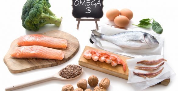 A range of foods containing Omega 3s