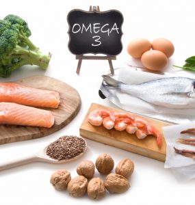 A selection of foods containing Omega-3 fats