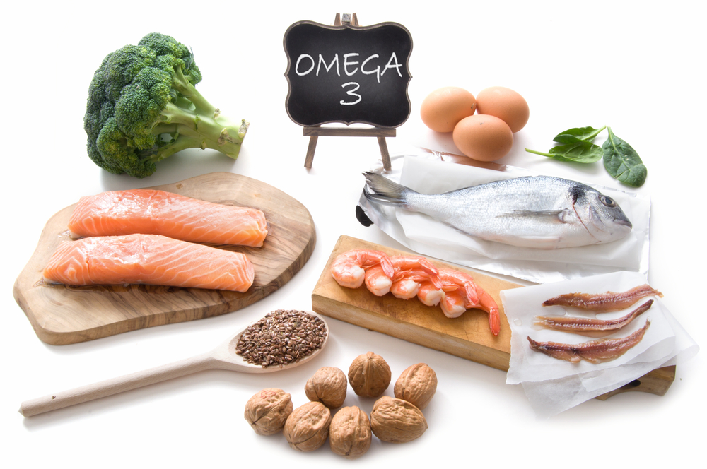 A selection of foods containing Omega-3 fats
