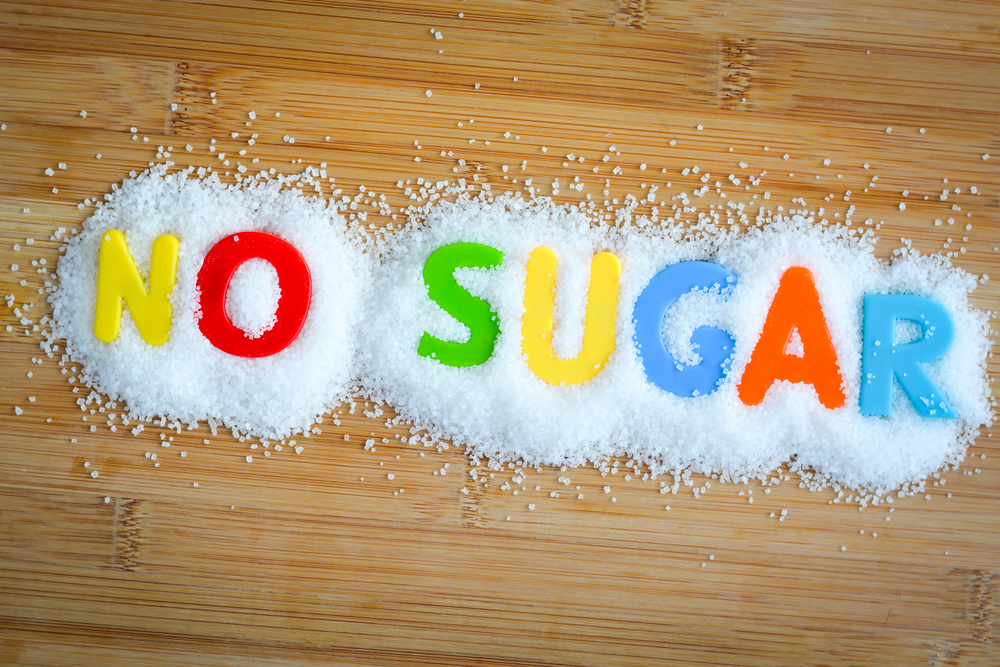 No sugar written out in letters within sugar